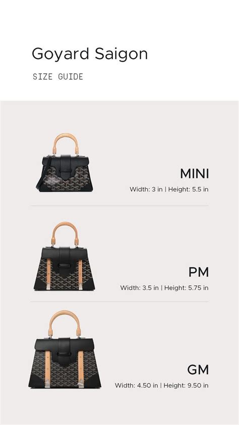 goyard rouette price 2023|goyard bag size guide.